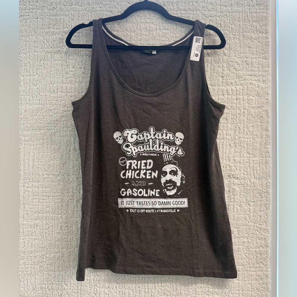 Captain Spaulding Graphic Tank Top - Black